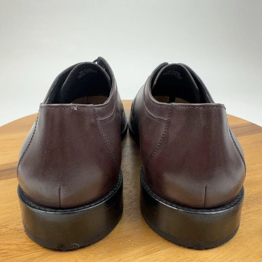 New Mens Johnston & Murphy Novick Brown Leather Cap Toe Dress Oxfords Size 13